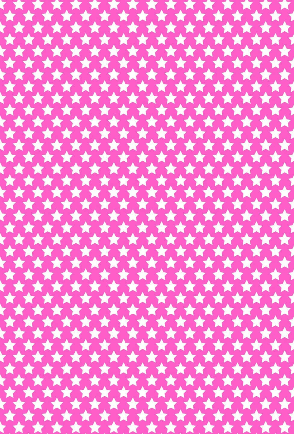 Pink Stars, vibrant pink background, white stars, HD Phone Wallpaper