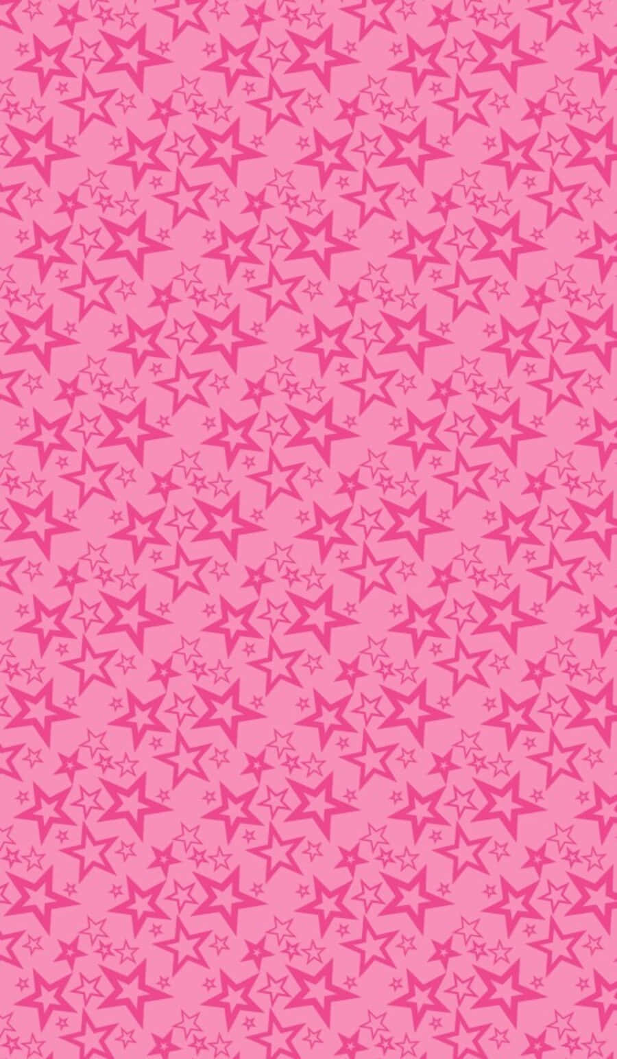 Pink Stars, vibrant pink, scattered star shapes, HD Phone Wallpaper