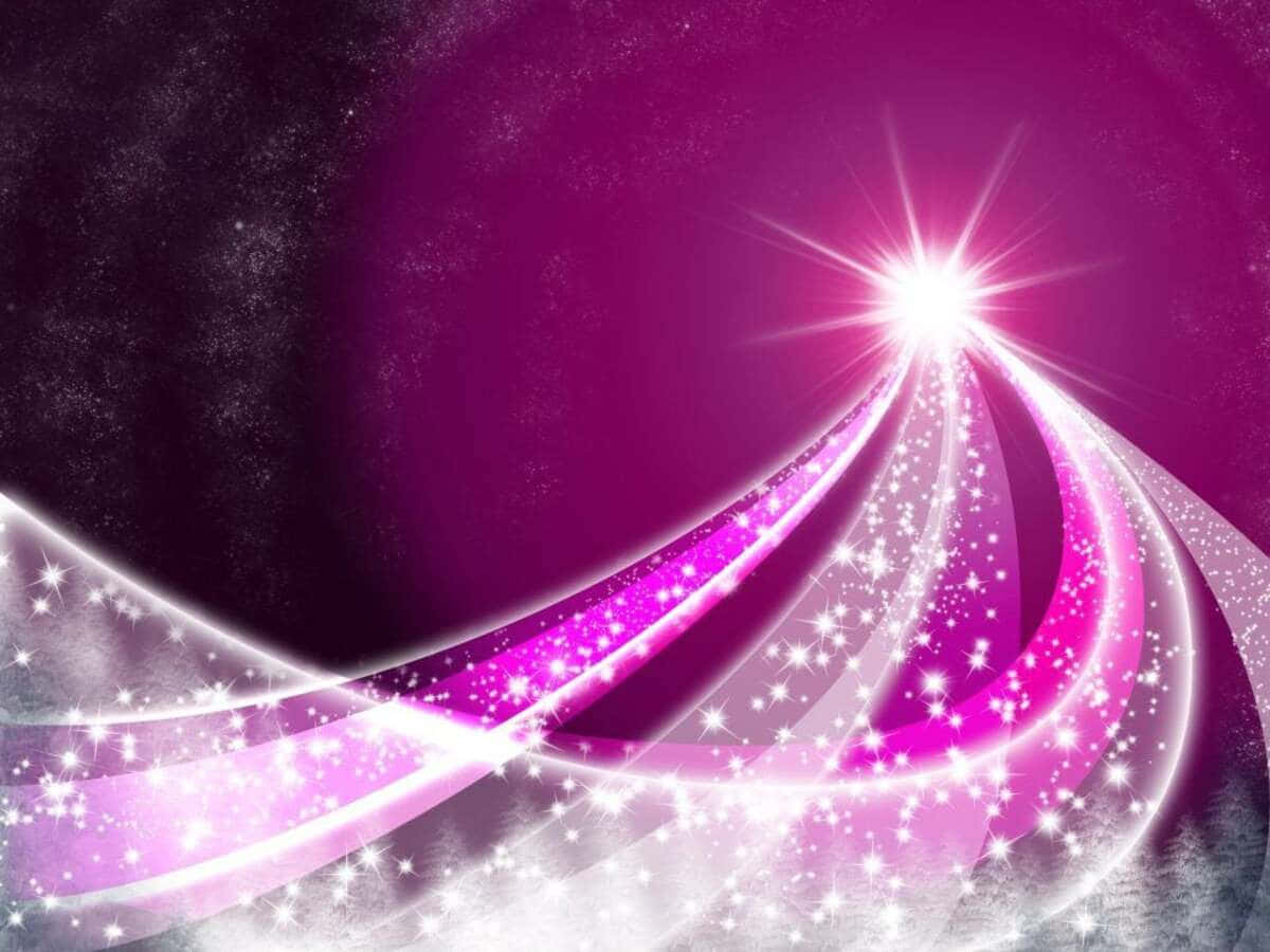 Pink Stars, magenta, white, SD Desktop Wallpaper