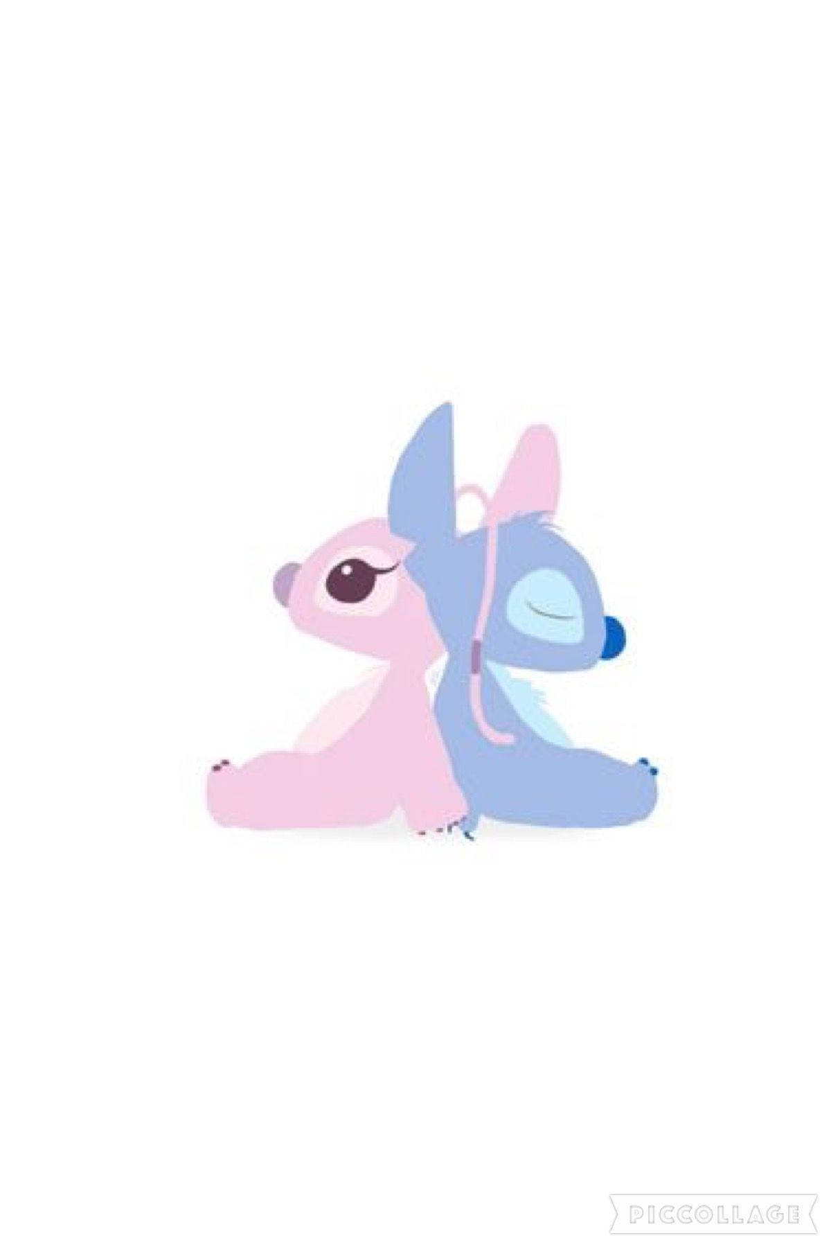pink stitch, pink and blue hair, cartoon aliens, HD Phone Wallpaper