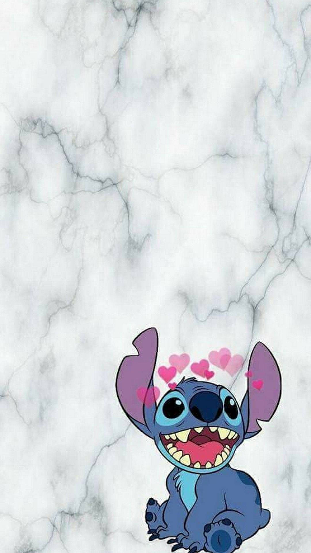 Stitch, blue alien, big eyes, Full HD Phone Wallpaper
