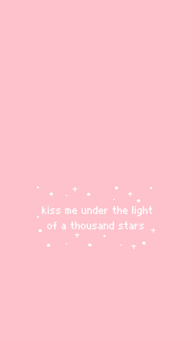 pink aesthetic, soft pink background, white pixelated text, SD Phone Wallpaper