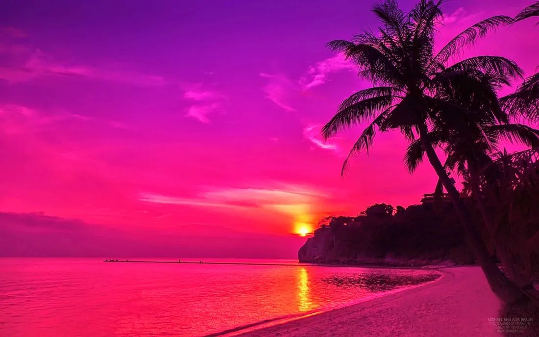Pink Sunset iPhone