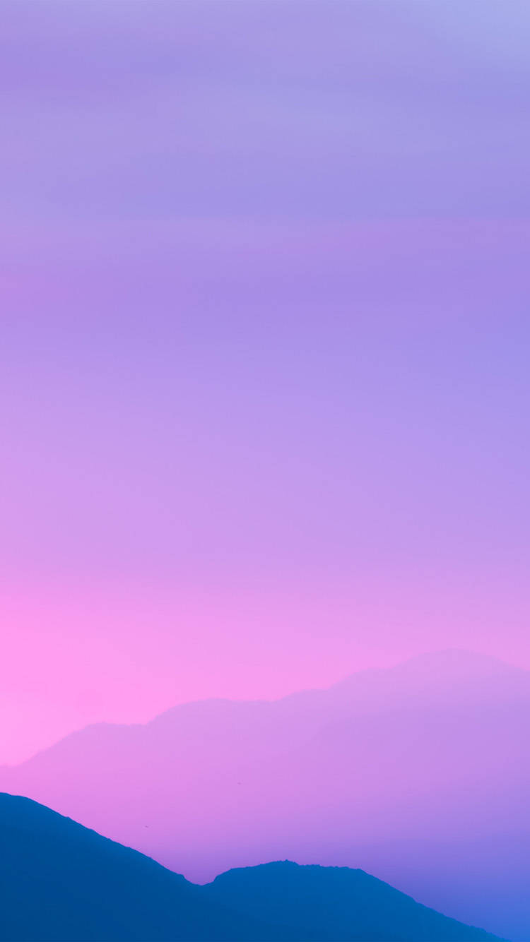 Pink Sunset iPhone, lavender pink, deep blue, HD Phone Wallpaper