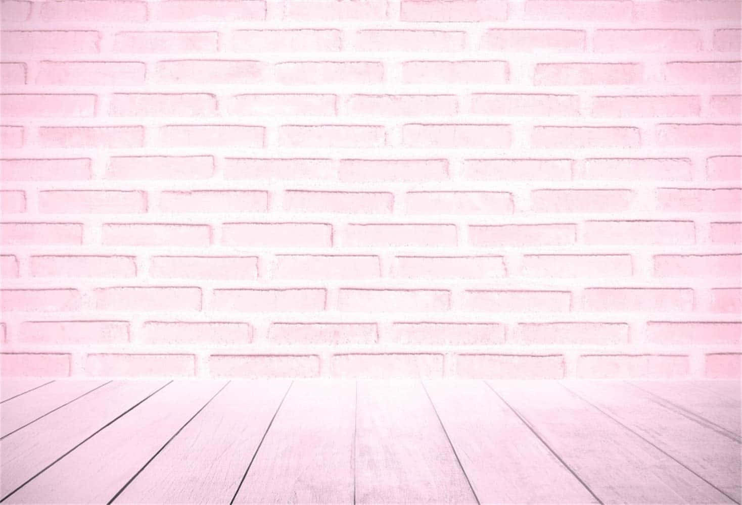 tender pink, pink brick wall, pink wooden floor, HD Desktop Wallpaper