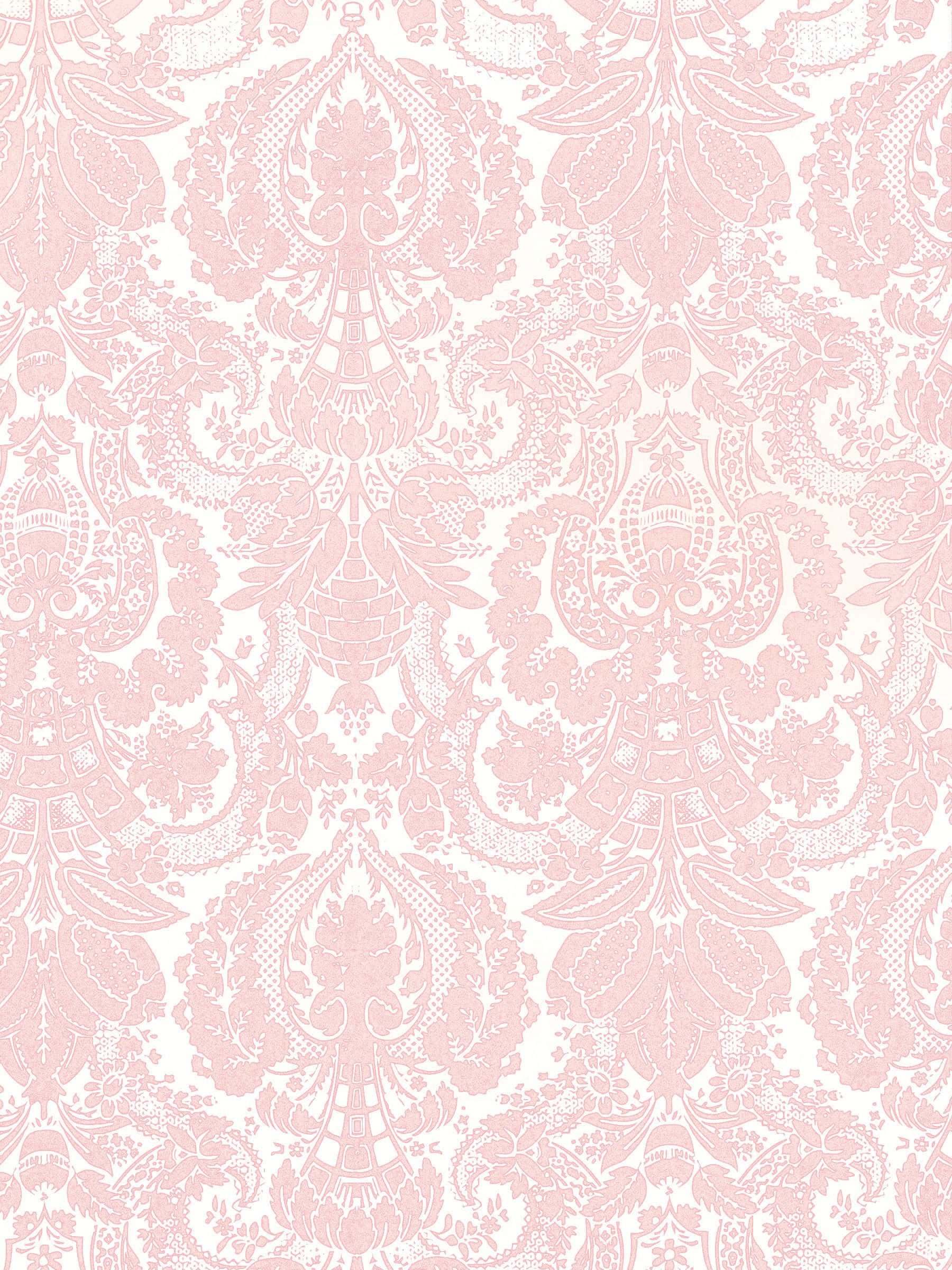 Pink Pattern, 1800 x 2400 wallpaper, Elegant Pink Damask Pattern, Full HD Phone Wallpaper