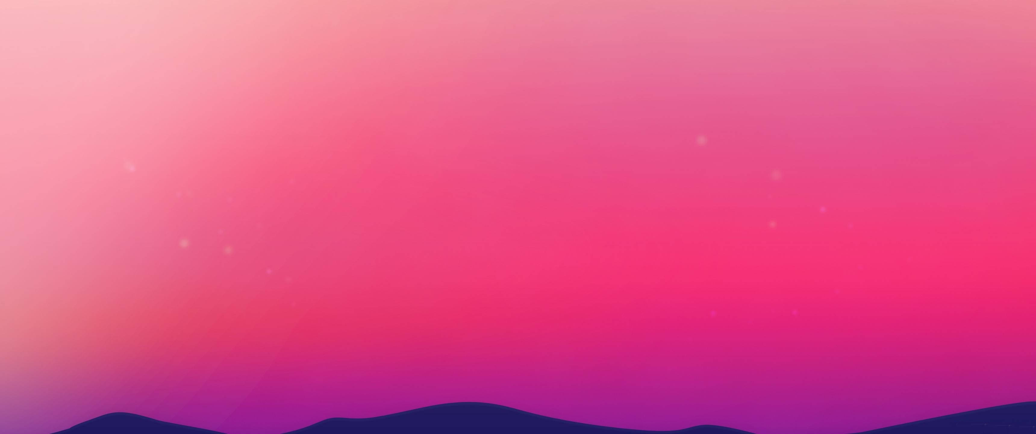 3440x1440, minimalist pink skies, soft pink, 2K Desktop Wallpaper
