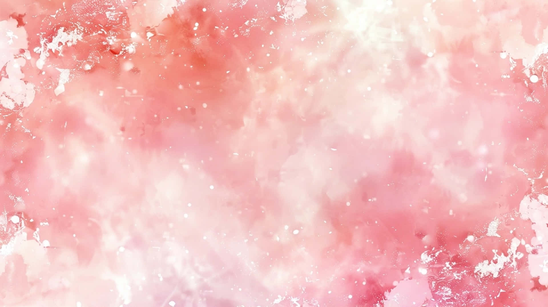 Pink Y2 K Aesthetic Background, soft pink, white watercolor wash, Full HD Desktop Wallpaper