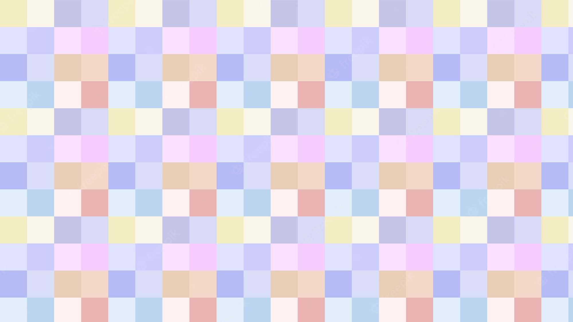 pastel-colored checkerboard pattern, muted pinks, blues, Full HD Desktop Wallpaper