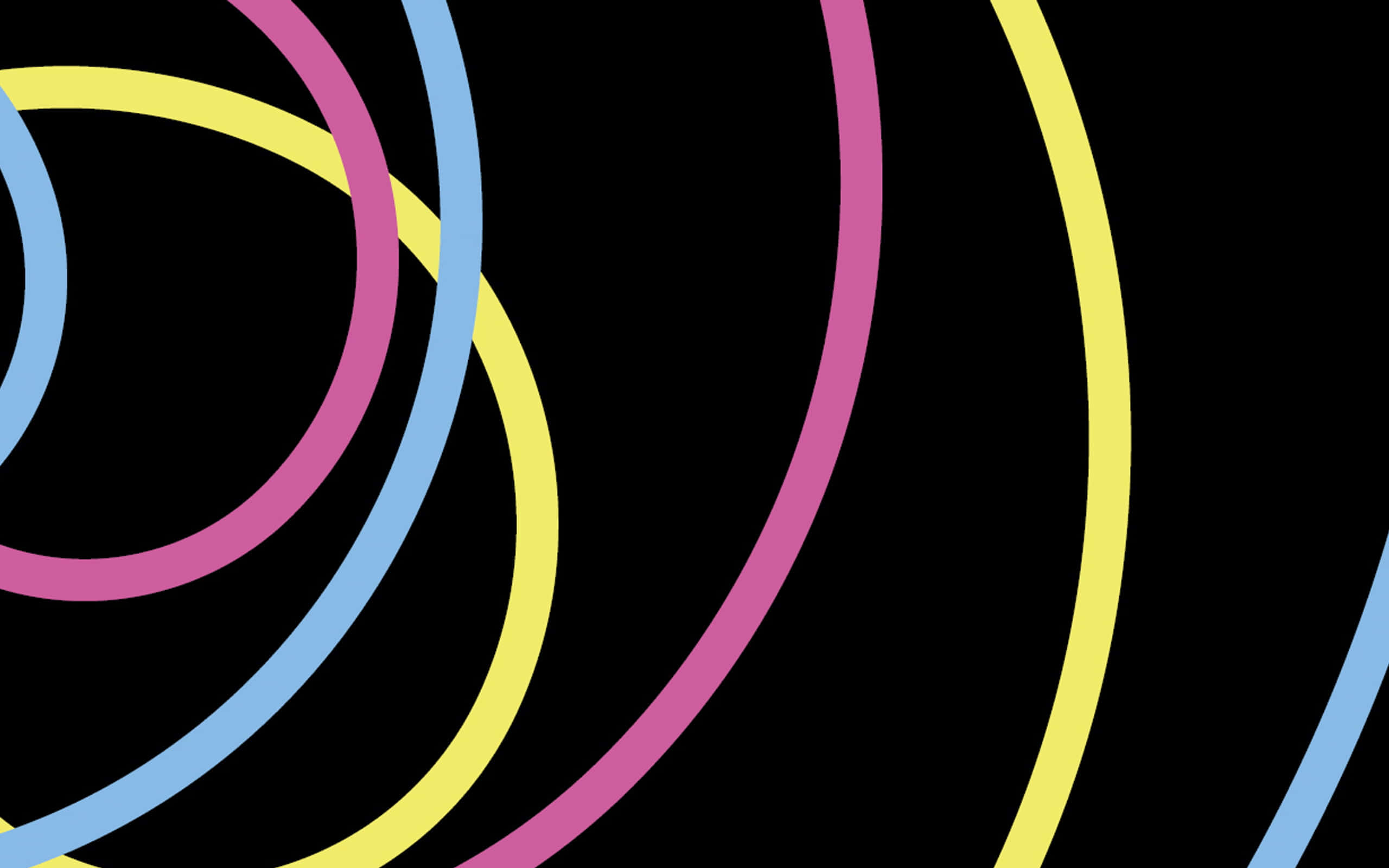 Pink, Yellow, Blue, 2K Desktop Wallpaper