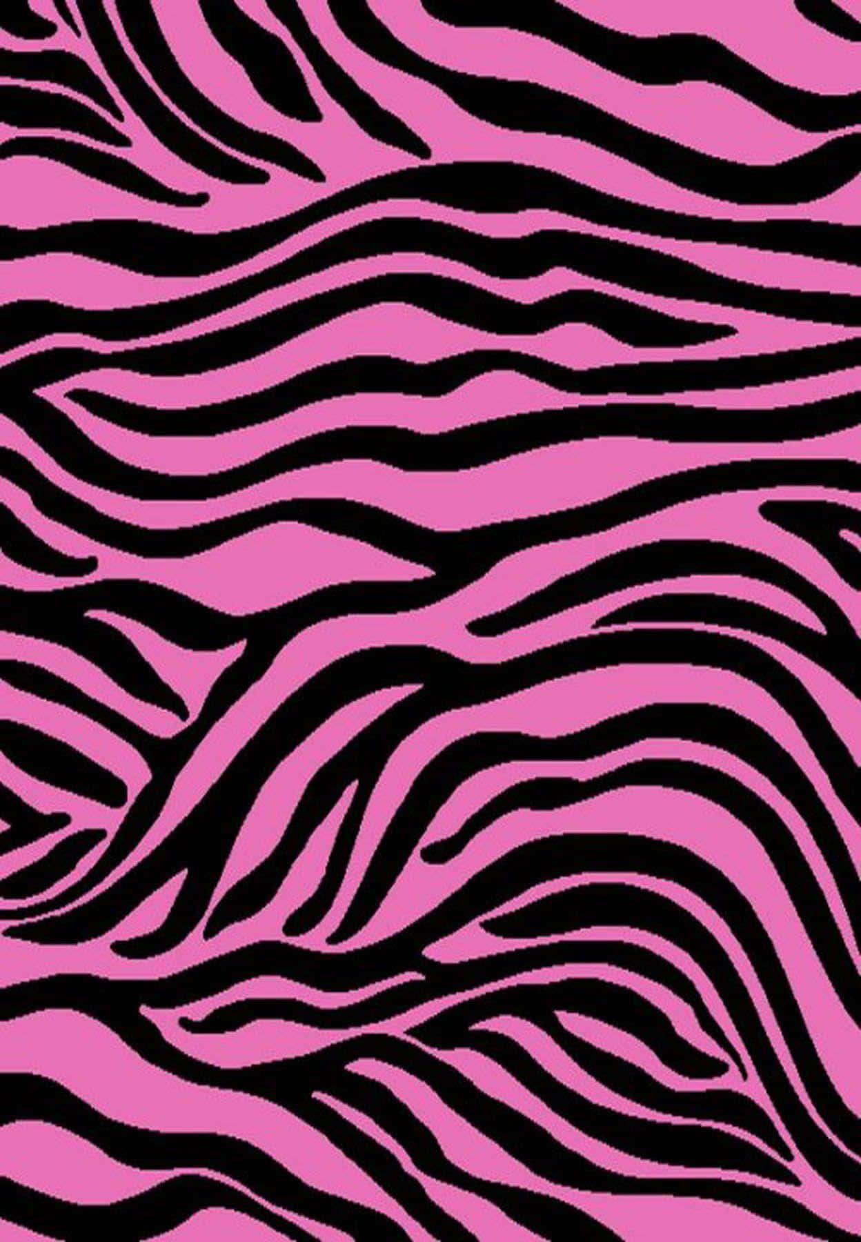 Pink Zebra, vibrant pink, bold black wavy stripes, HD Phone Wallpaper