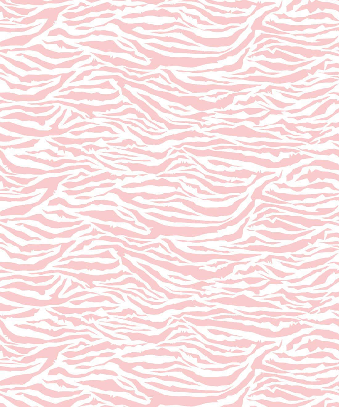 Pink Zebra, wavy white stripes, soft pink background, HD Phone Wallpaper