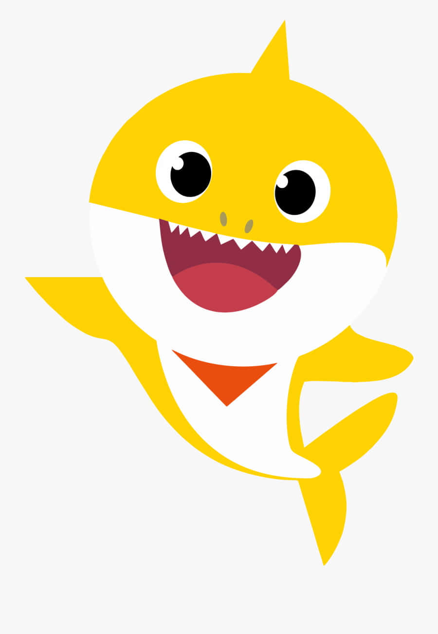 Pinkfong Baby Shark, yellow cartoon shark, big eyes, HD Phone Wallpaper