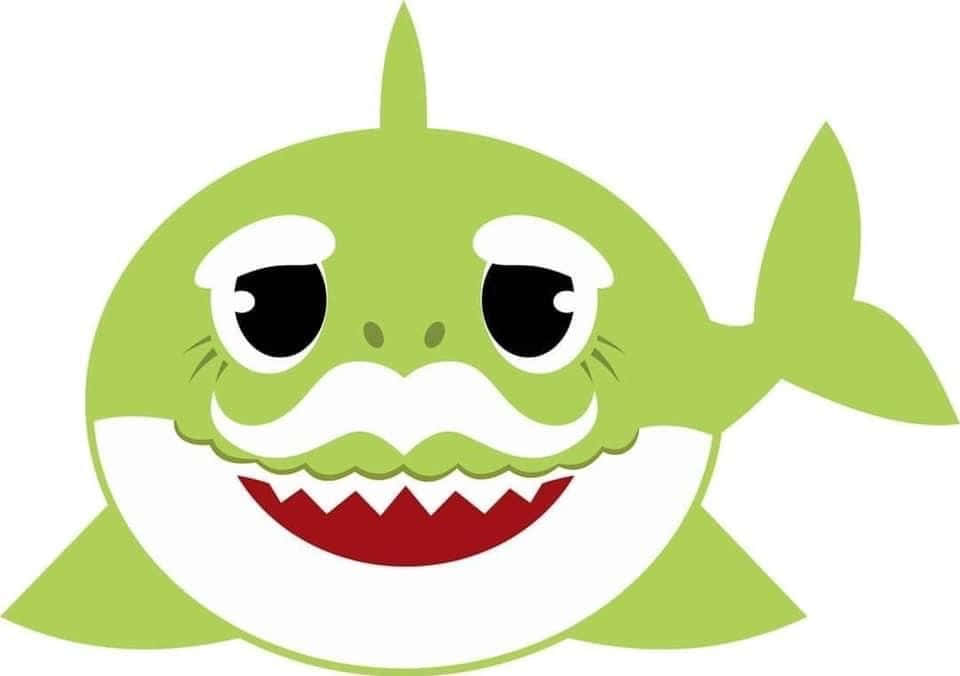 Pinkfong Baby Shark, green grandpa, lime green, SD Desktop Wallpaper