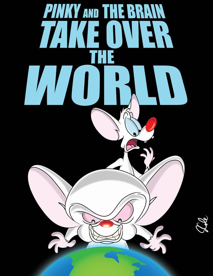 Pinky And The Brain, red noses, globe, SD Phone Wallpaper