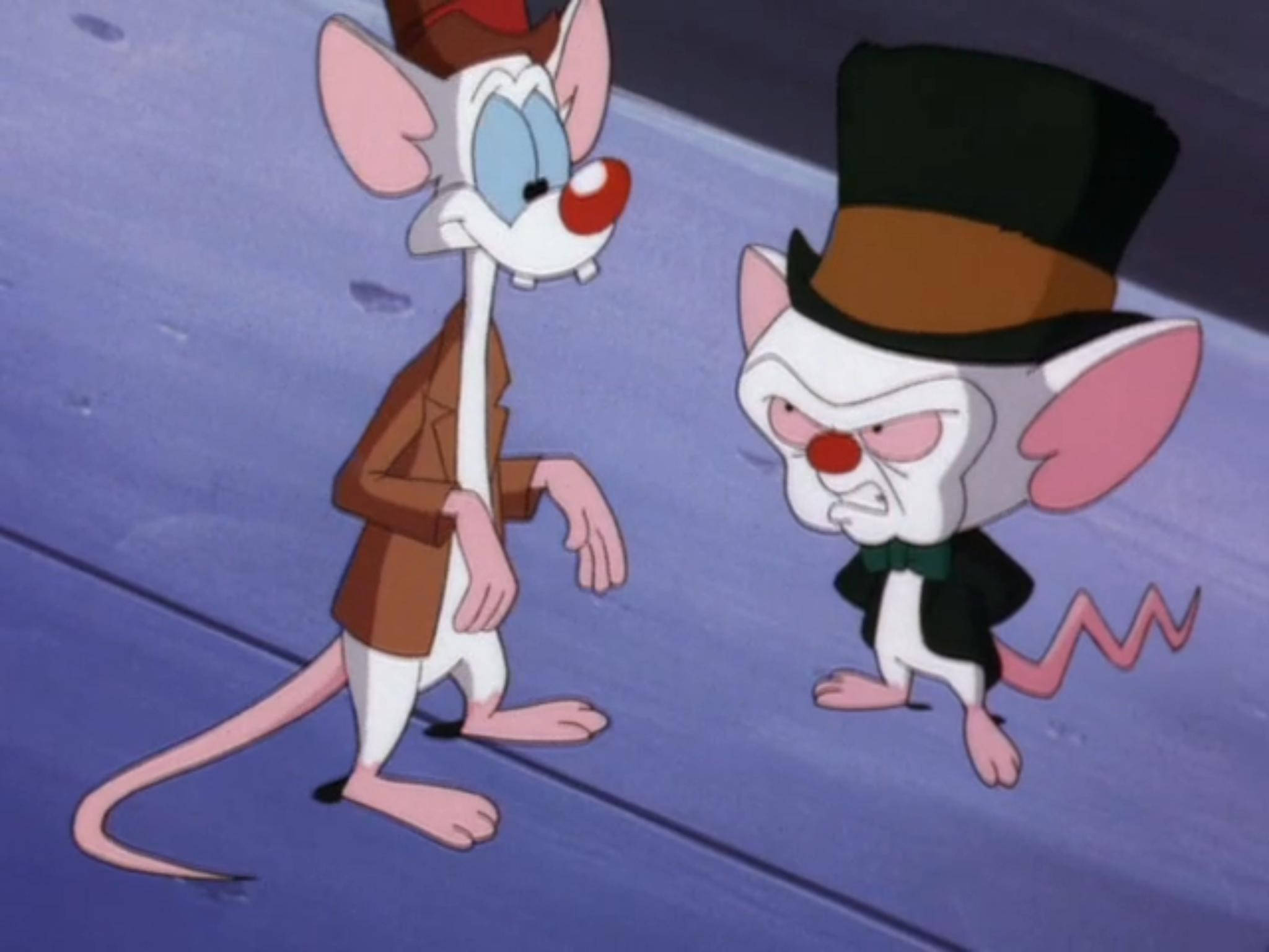 Pinky And The Brain, top hats, suits, Full HD Desktop Wallpaper