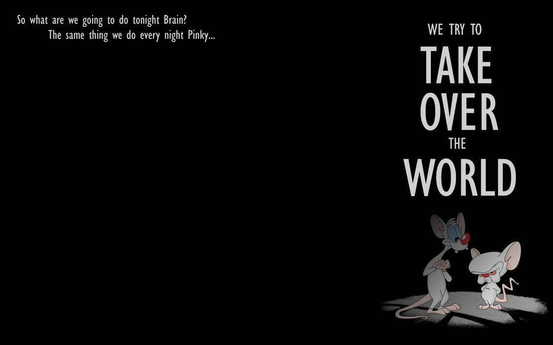 Pinky And The Brain, cartoon mice, shadowed spotlight, SD Desktop Wallpaper