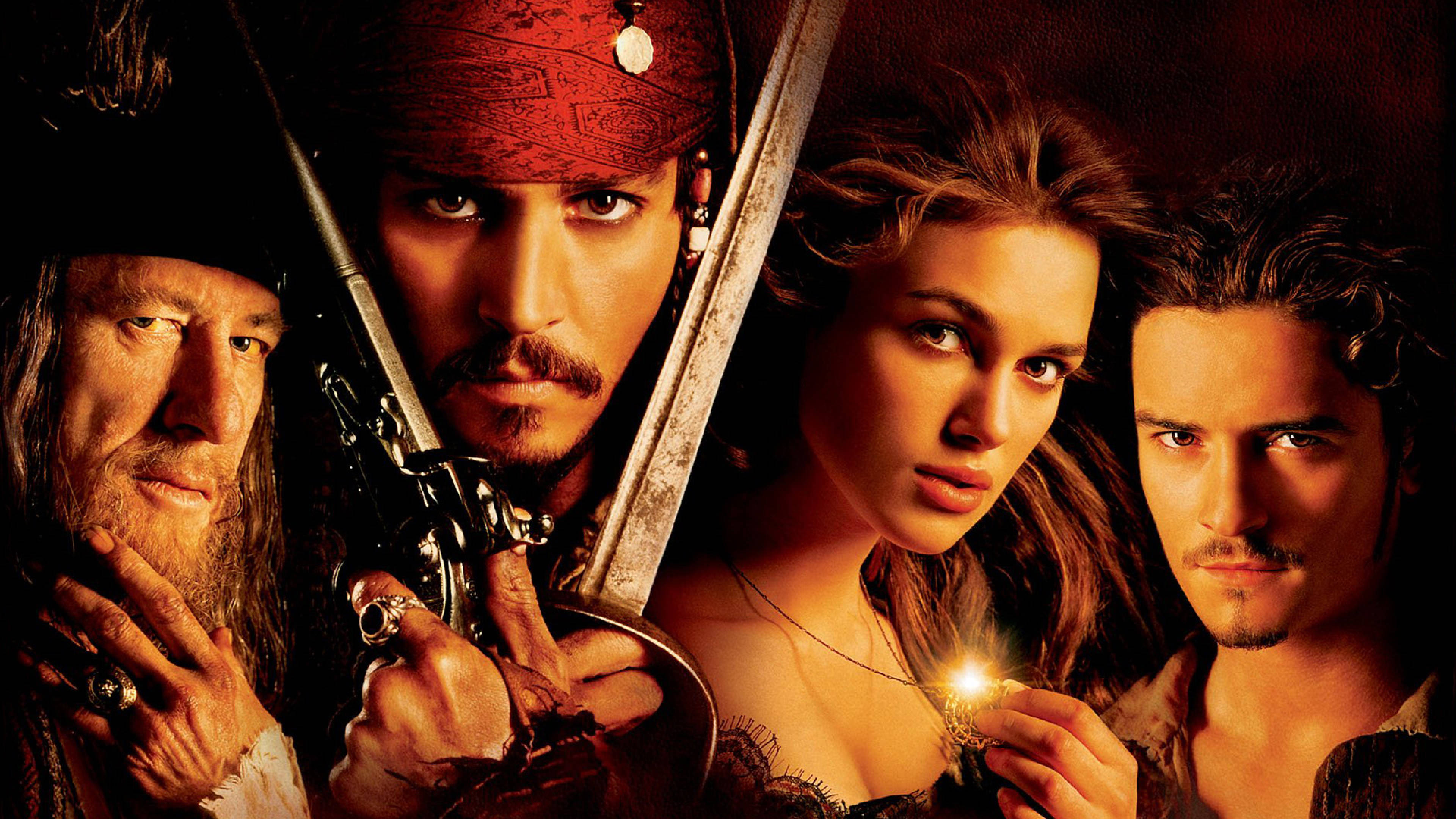 Pirates Of The Caribbean, swords, glowing compass, 4K Desktop Wallpaper