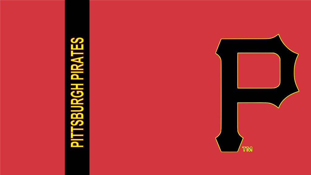 Pittsburgh Pirates, red, black, SD Desktop Wallpaper