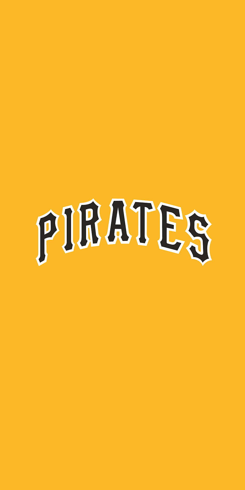 Pittsburgh Pirates, black, white outline, HD Phone Wallpaper
