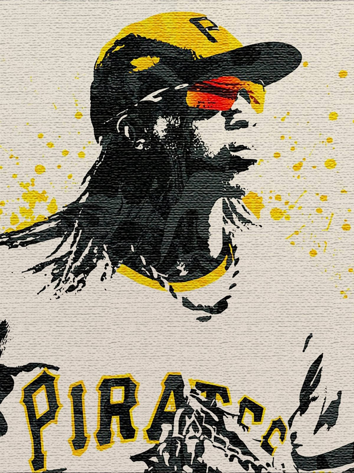 Pittsburgh Pirates, pop art, yellow cap, HD Phone Wallpaper