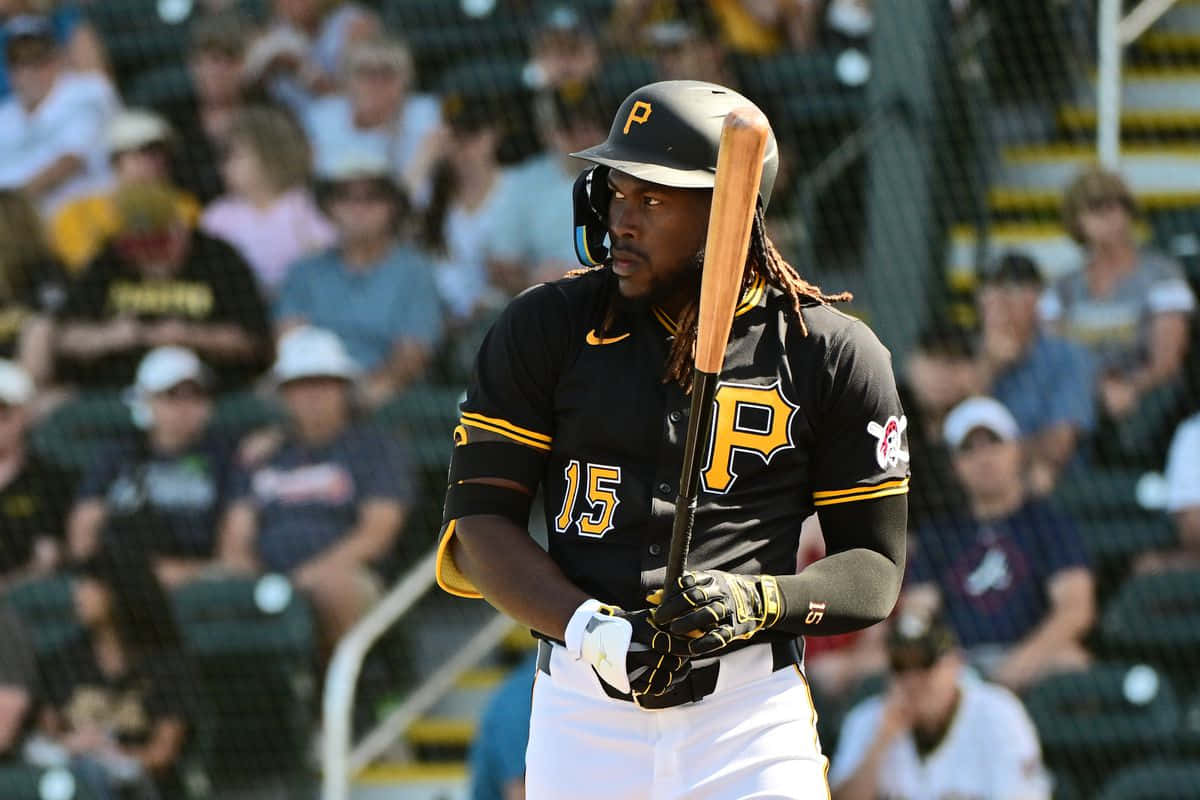 Pittsburgh Pirates, black and gold uniform, bat, SD Desktop Wallpaper
