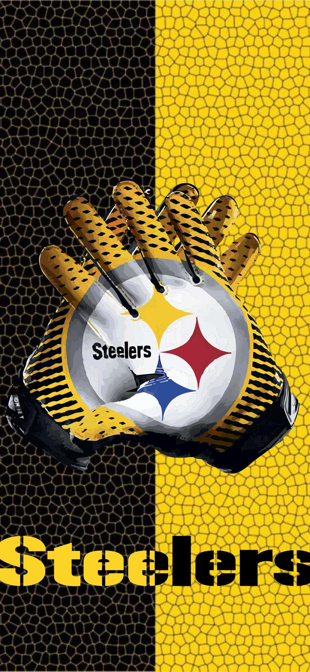 Pittsburgh Steelers, logo, black, 2K Phone Wallpaper