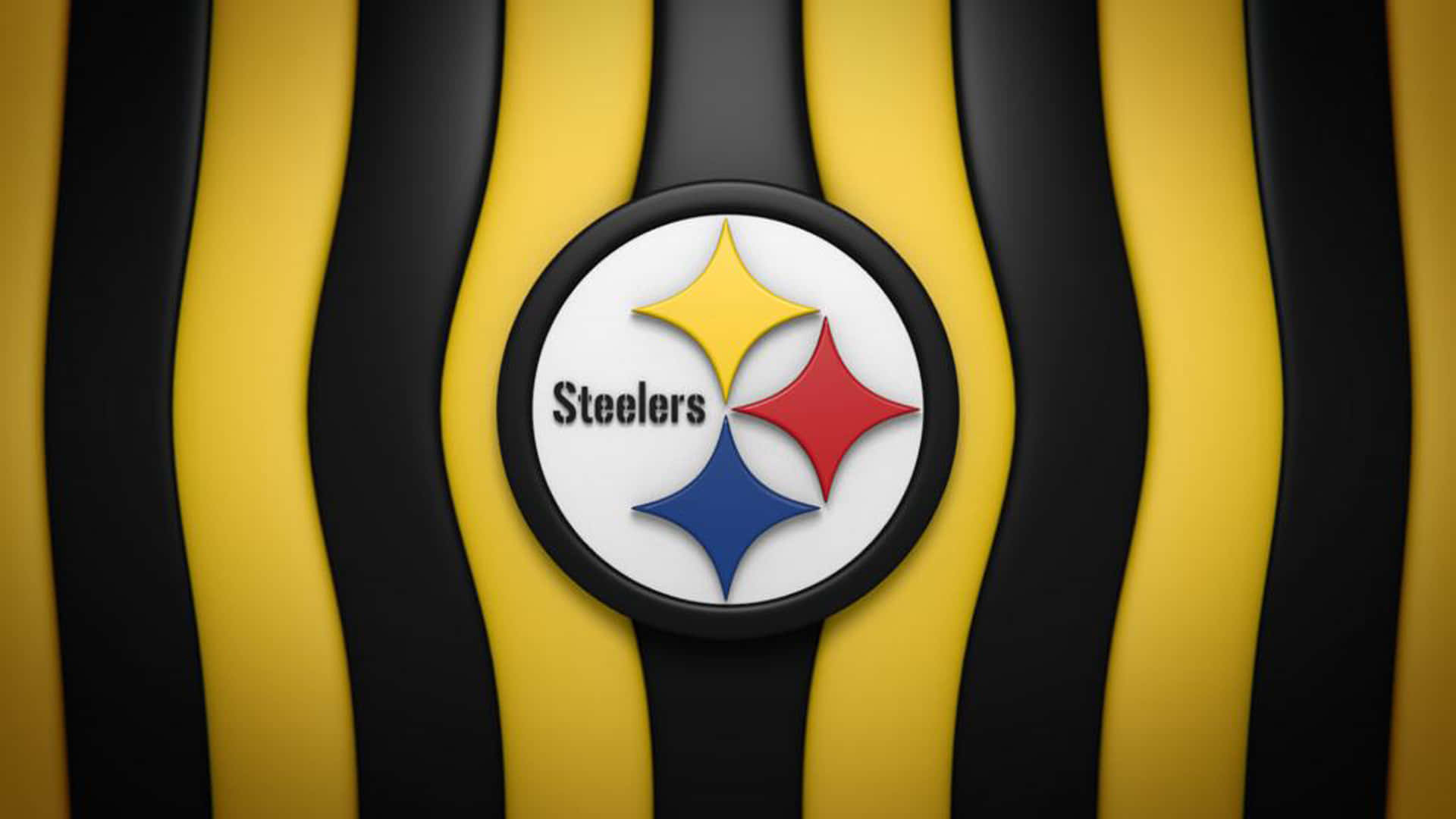 Pittsburgh Steelers Logo, yellow, black, Full HD Desktop Wallpaper
