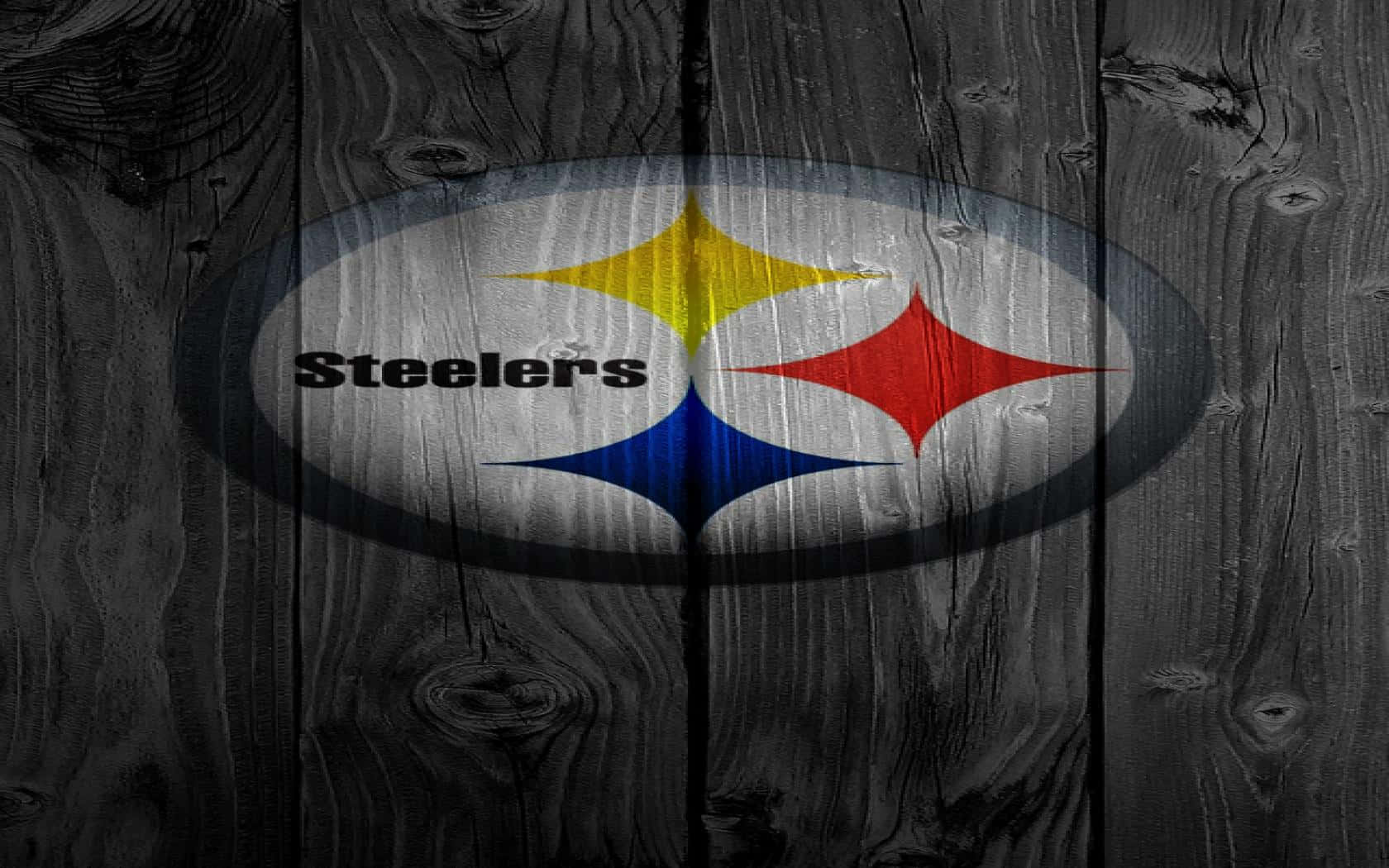 Pittsburgh Steelers Logo, wooden planks, weathered, HD Desktop Wallpaper