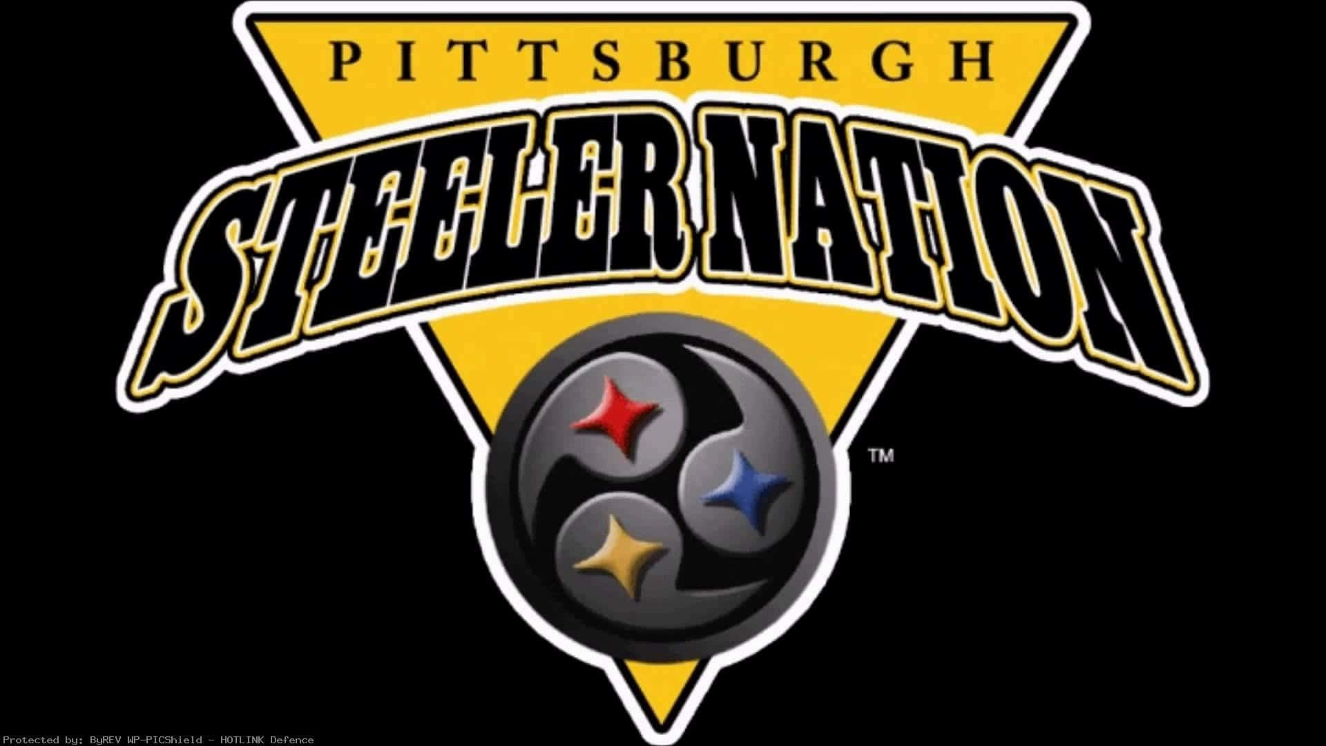 Pittsburgh Steelers Logo, yellow, black, Full HD Desktop Wallpaper