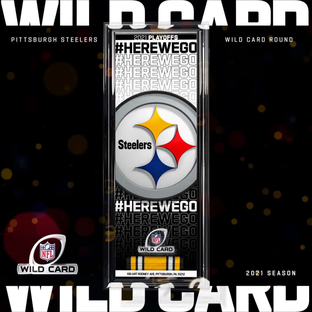Pittsburgh Steelers, 2021 Wild Card Round, commemorative pin, SD Desktop Wallpaper
