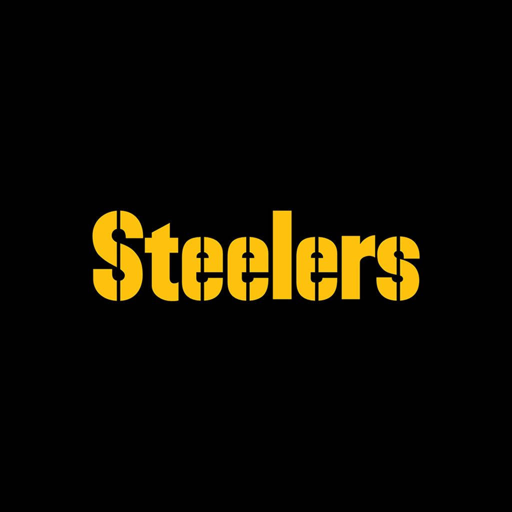Pittsburgh Steelers, digital logo, yellow, SD Desktop Wallpaper