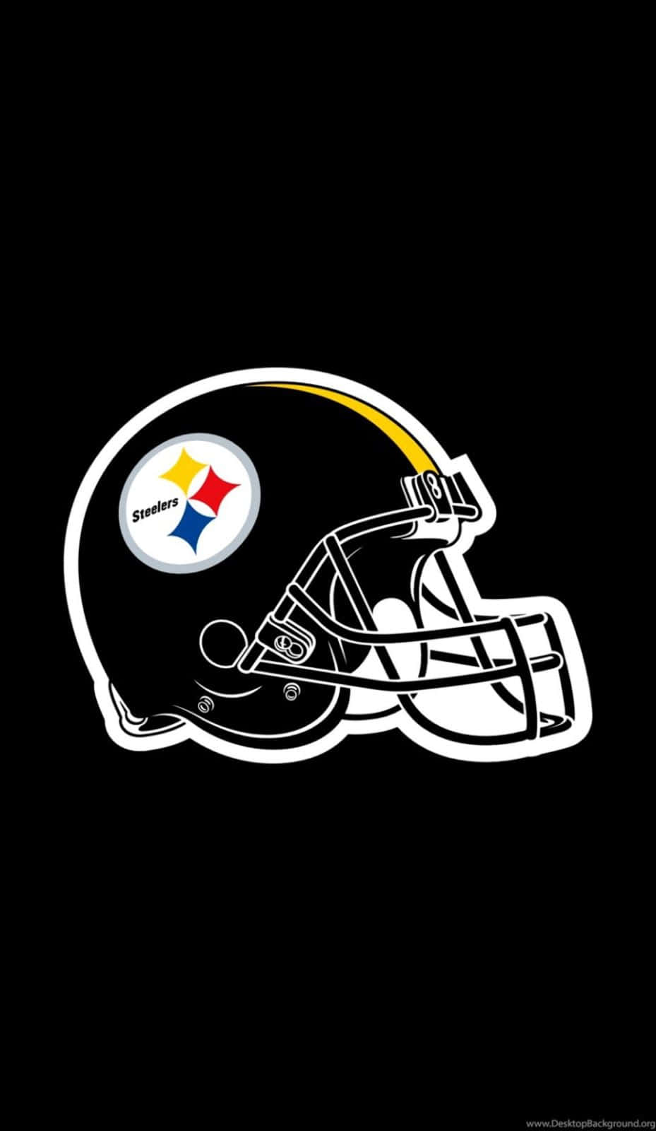 Pittsburgh Steelers, Steelers logo, football helmet, HD Phone Wallpaper