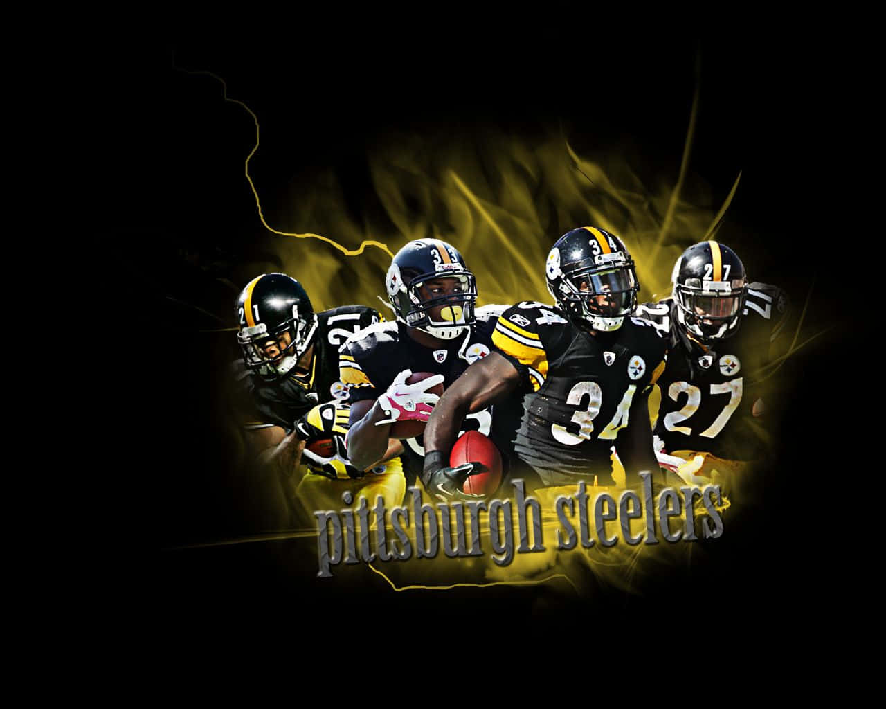 Pittsburgh Steelers, Steelers logo, black and gold uniforms, HD Desktop Wallpaper