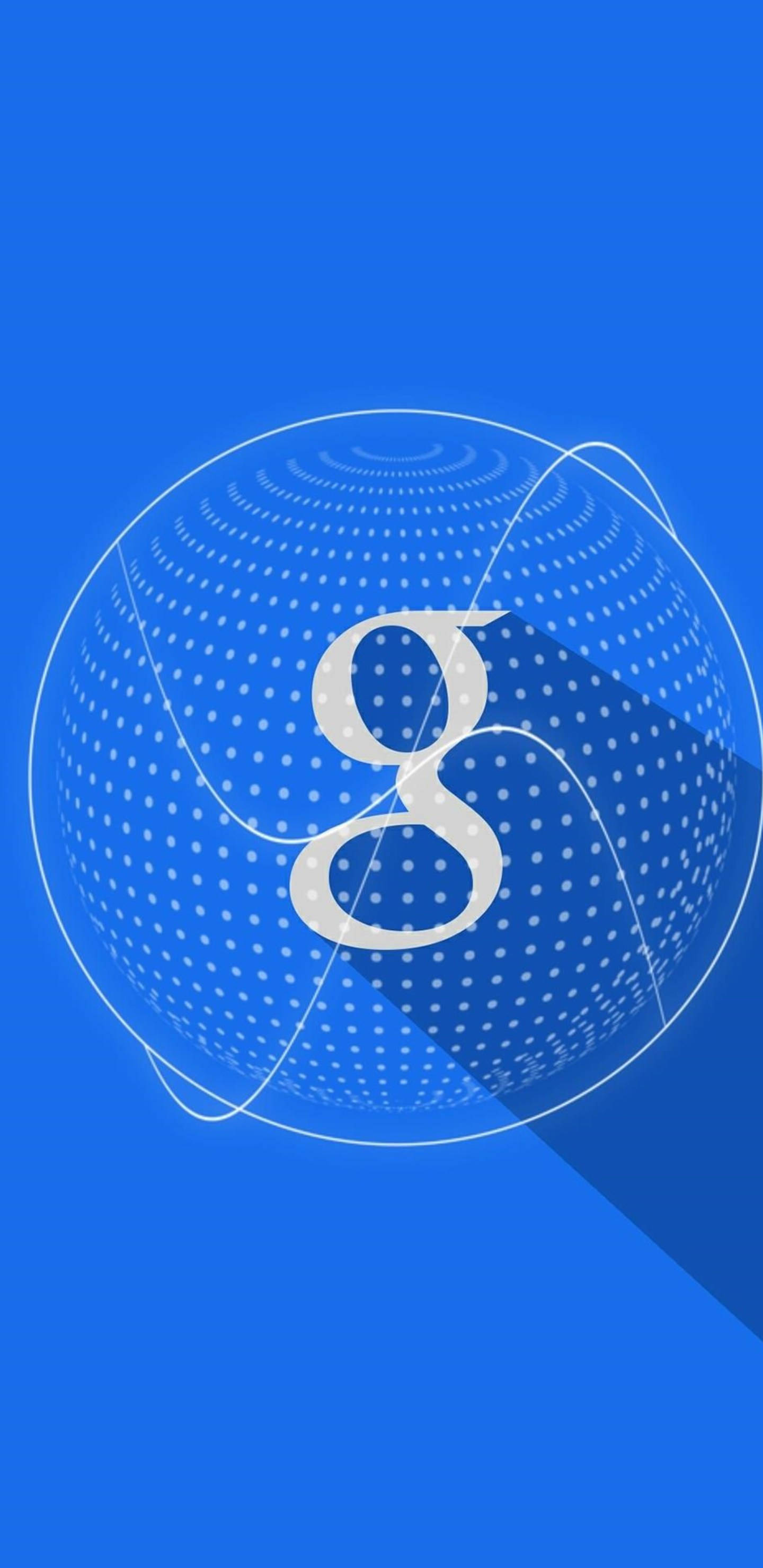 Pixel 3 XL, letter G logo, white letter G, 2K Phone Wallpaper