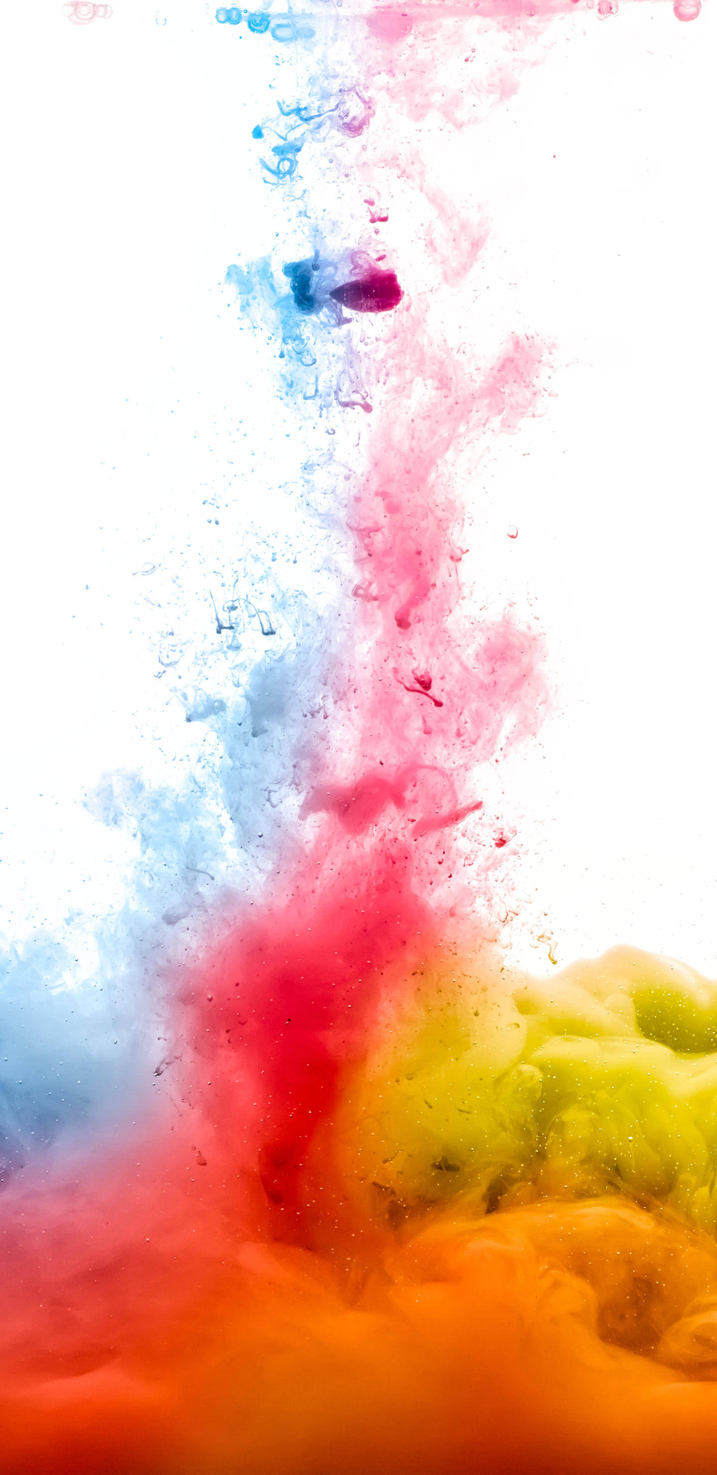 Pixel 3 XL, colors exploding, vibrant colored inks, 2K Phone Wallpaper