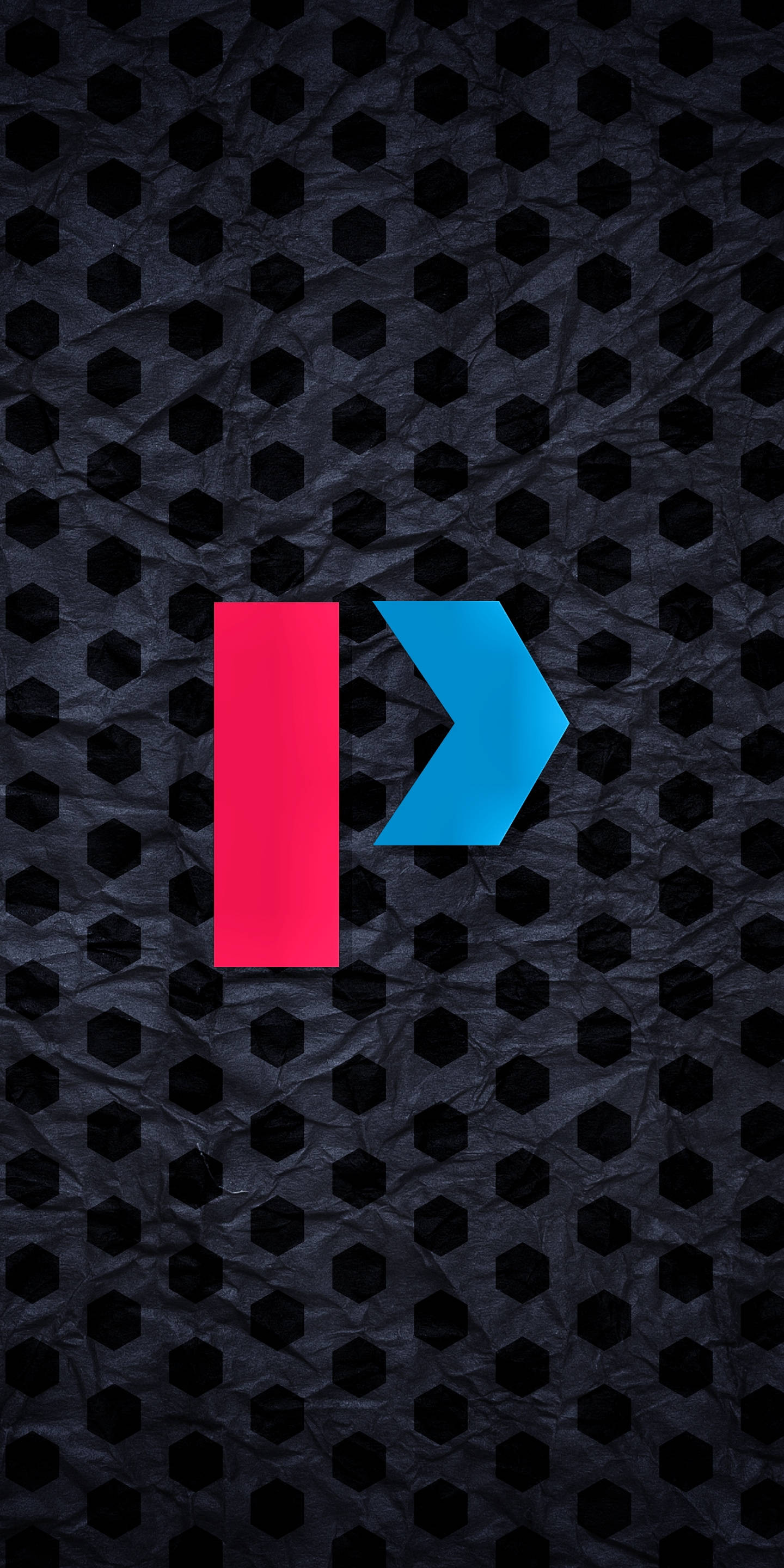 Pixel 5, black, hexagon patterns, 2K Phone Wallpaper