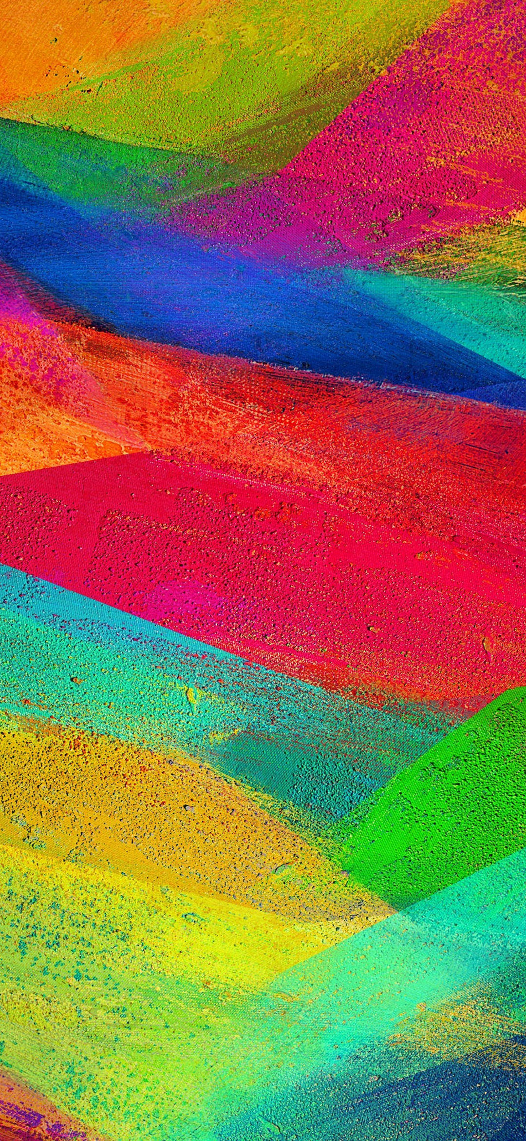 Pixel 5, abstract brushstrokes, rainbow hues, Full HD Phone Wallpaper