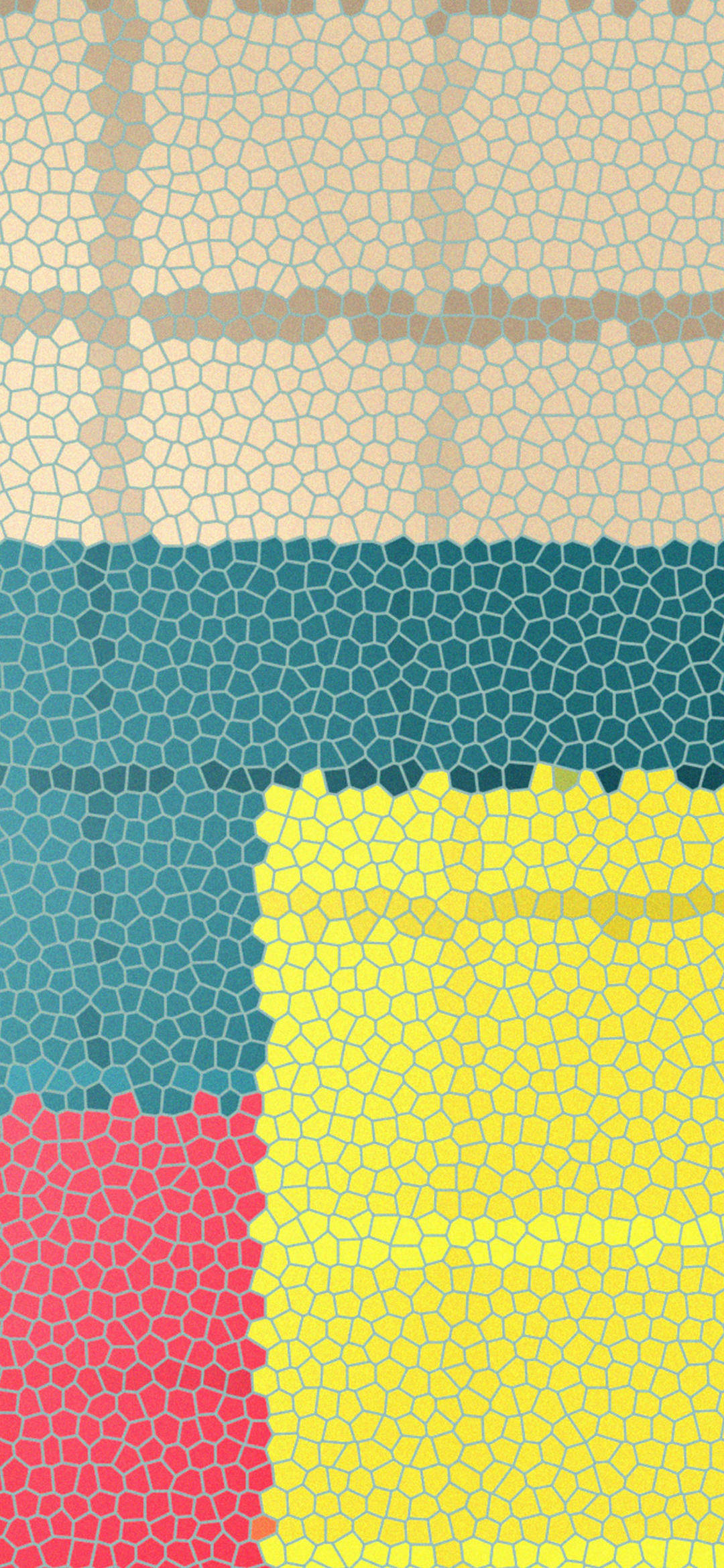 Pixel 5, mosaic pattern, beige, Full HD Phone Wallpaper