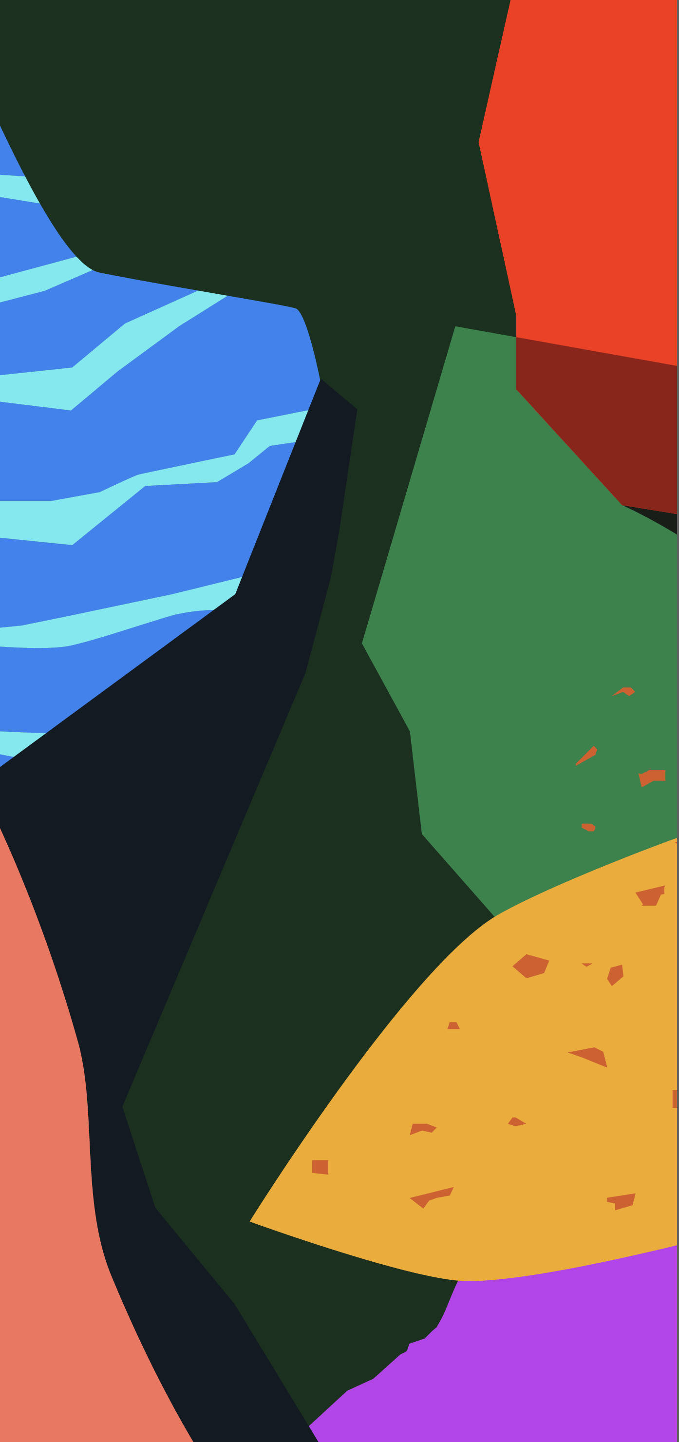 Pixel 5, colored graphic art, vibrant abstract geometric shapes, 2K Phone Wallpaper