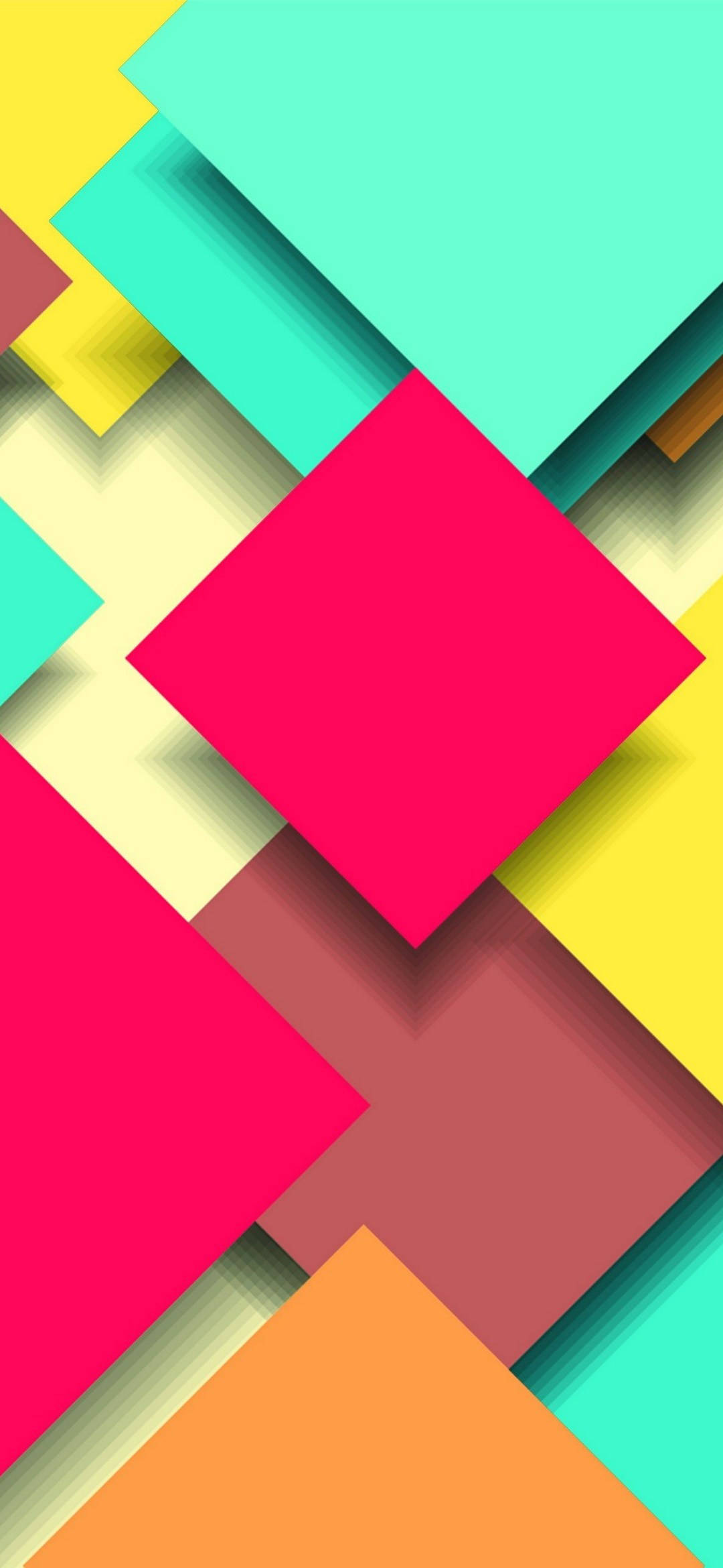 Pixel 5, colorful vector squares, bold pink, Full HD Phone Wallpaper
