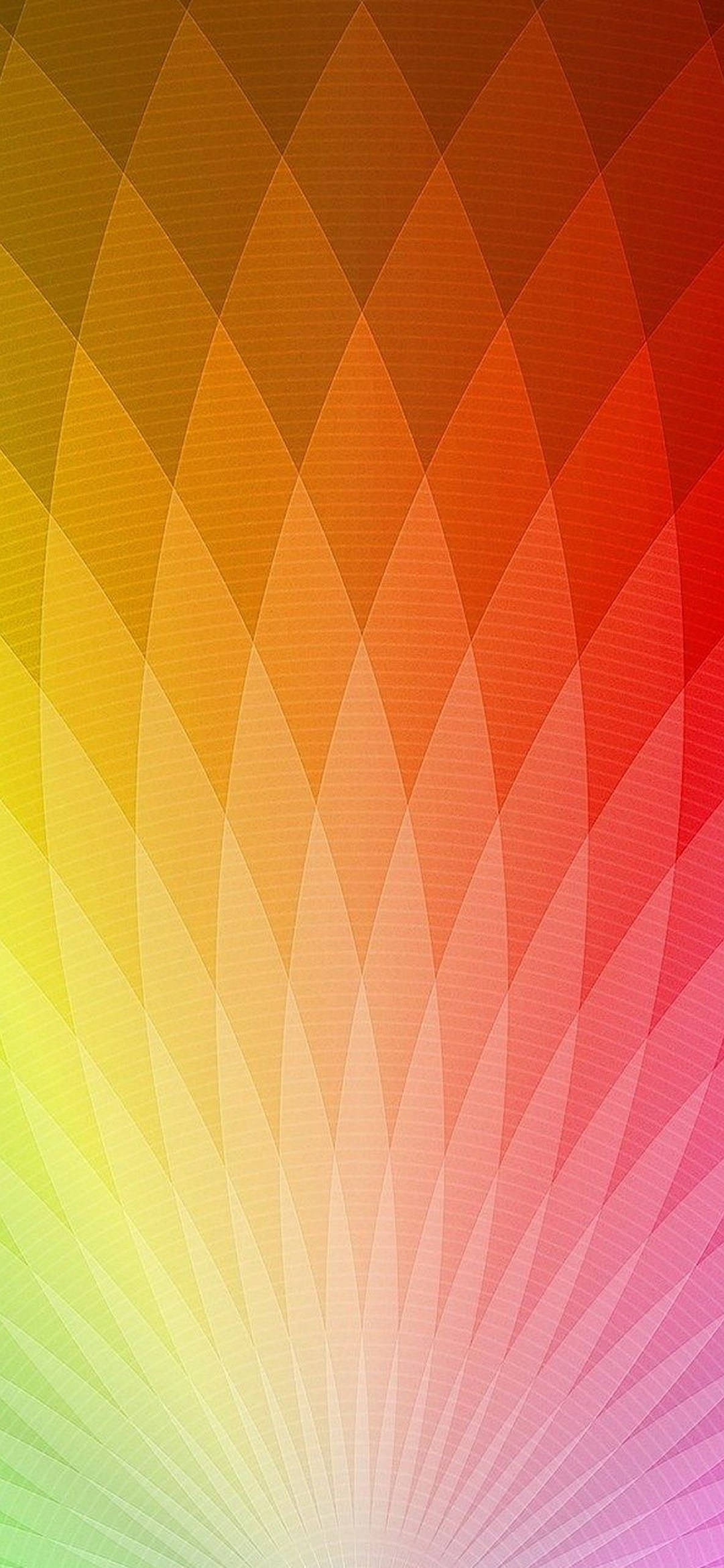 Pixel 5, abstract diamond pattern, geometric fan pattern, Full HD Phone Wallpaper