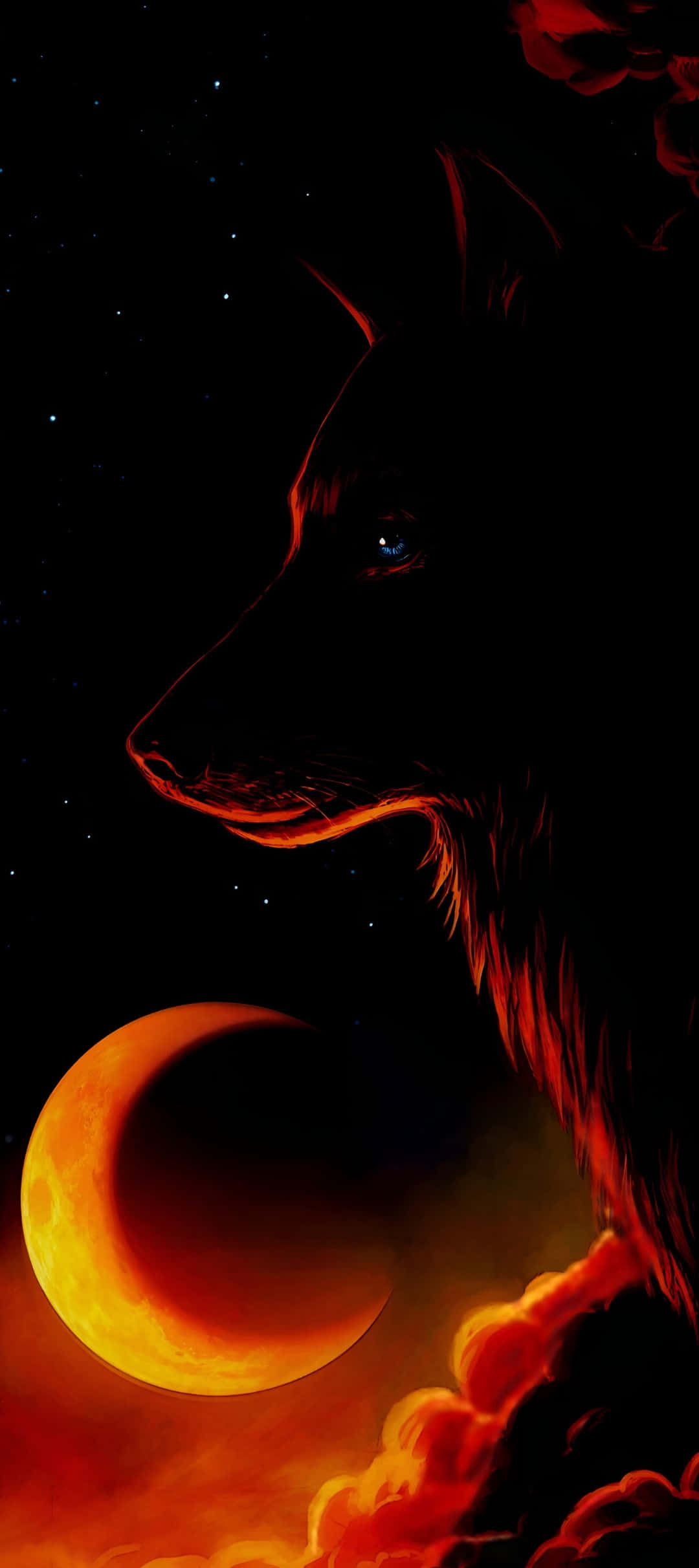 Pixel 9, night mode photography, crescent moon, Full HD Phone Wallpaper