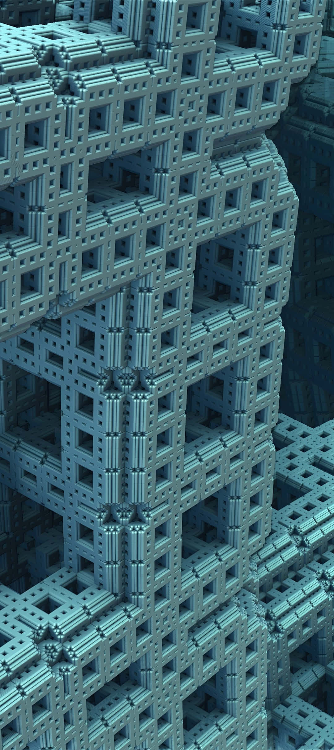 Pixel 9, fractal structure, metallic cubes, Full HD Phone Wallpaper