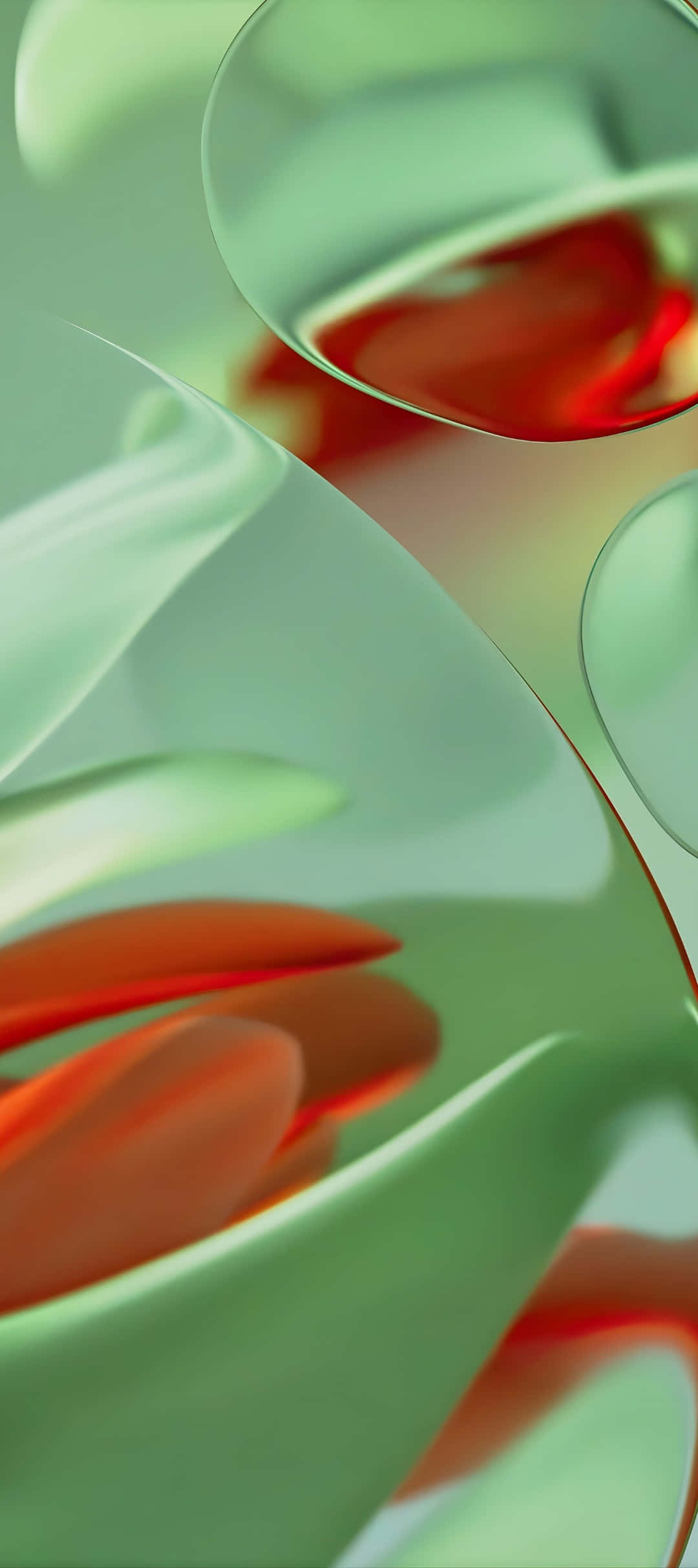 Pixel 9, mint green, coral red, Full HD Phone Wallpaper