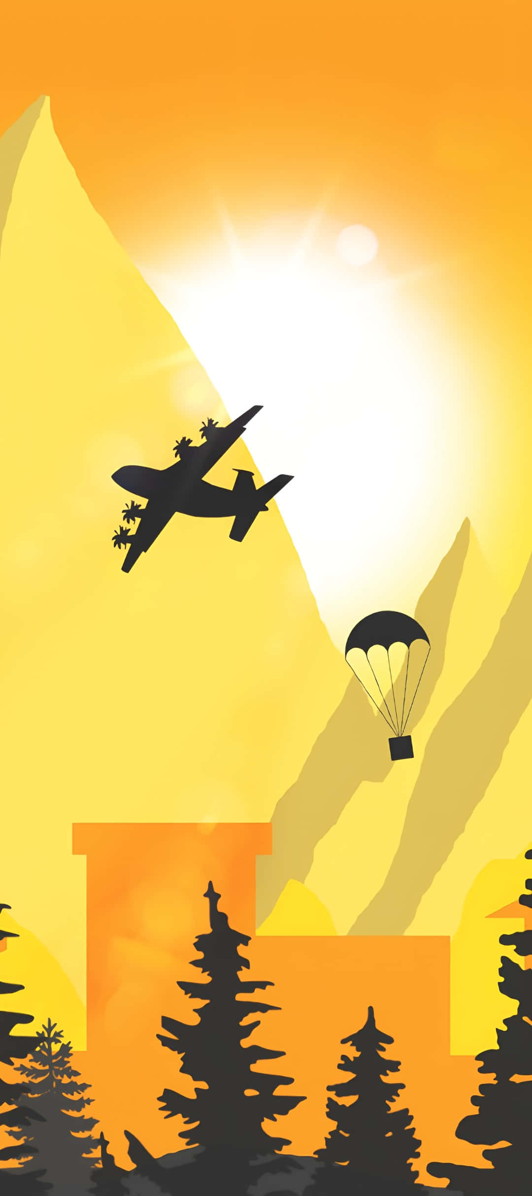 Pixel 9, black silhouette, plane, Full HD Phone Wallpaper