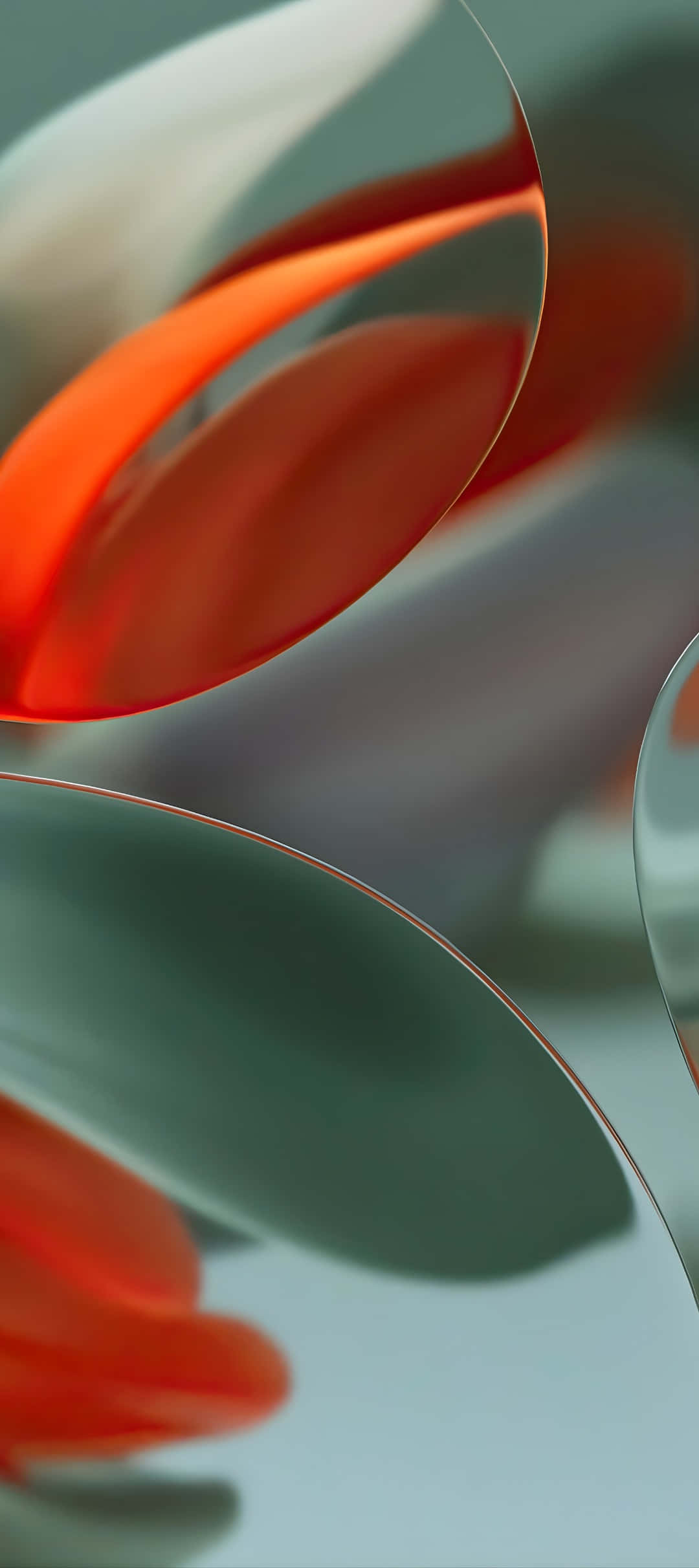 Pixel 9, vibrant orange, muted teal, Full HD Phone Wallpaper