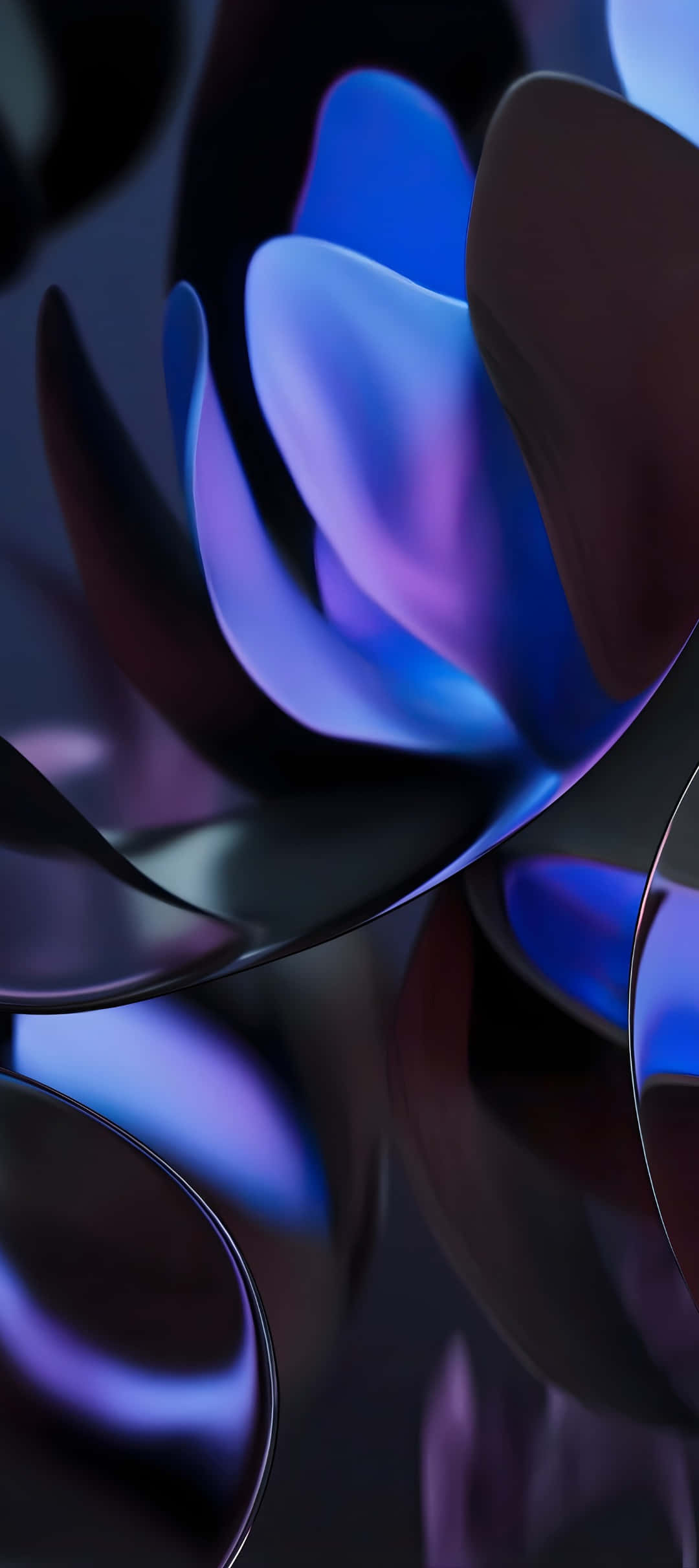 Pixel 9, glowing blue, purple curved surfaces, Full HD Phone Wallpaper