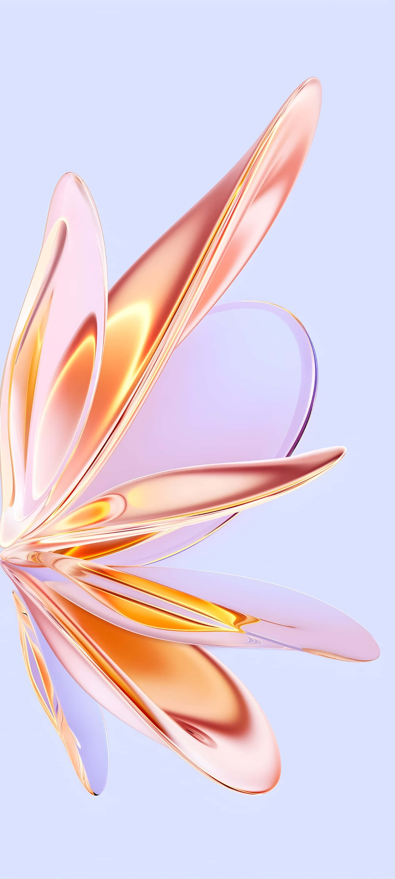 Pixel 9a, rose gold, amber, 2K Phone Wallpaper