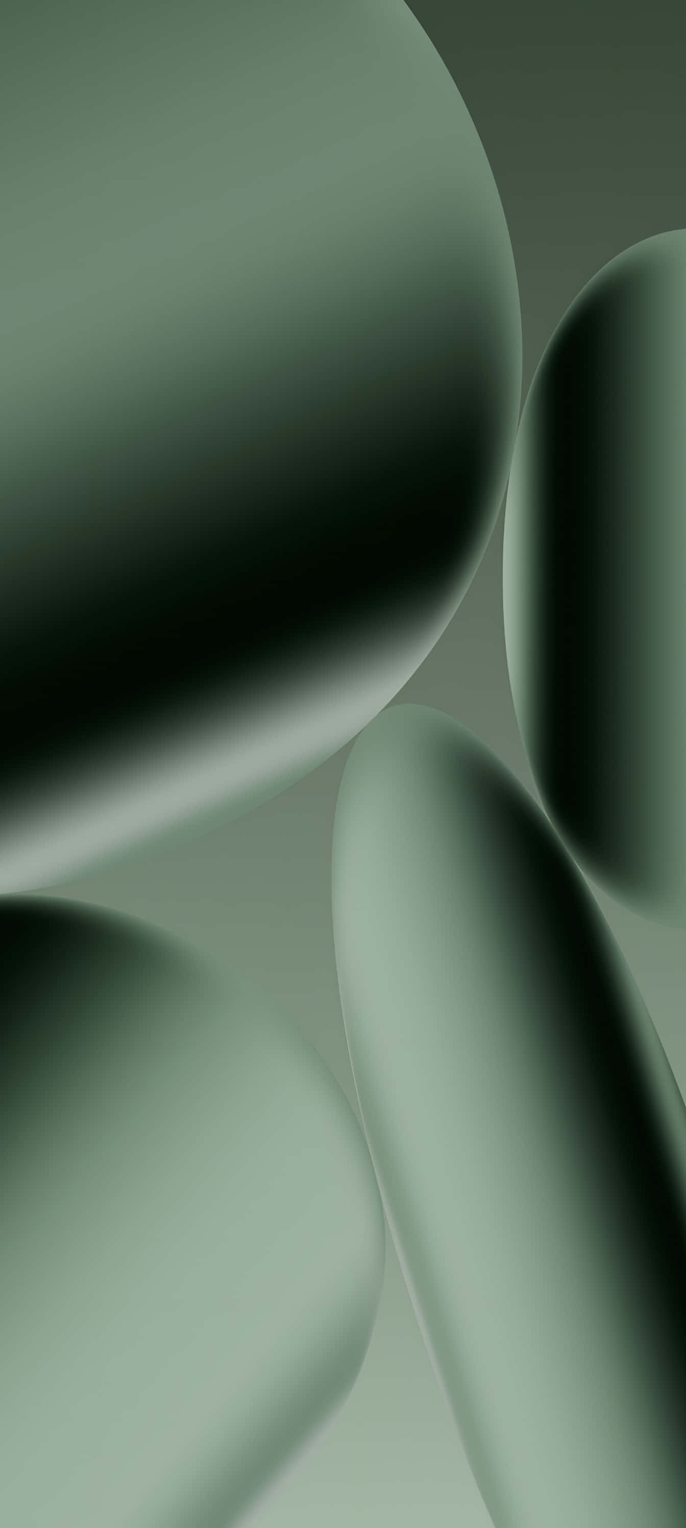 Pixel 9a, green spheres, minimalist composition, 2K Phone Wallpaper